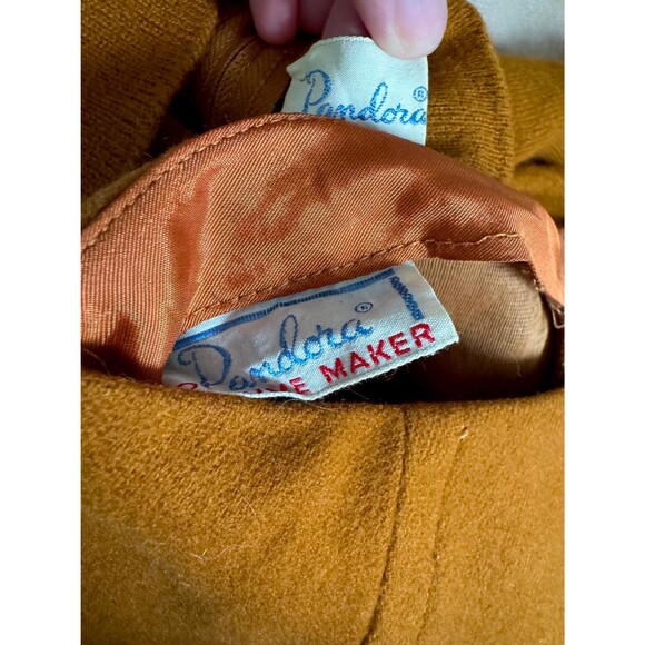 Vintage 50s Cinnamon Sweater Skirt Set Pandora Day Outfit XS - Picture 7 of 10